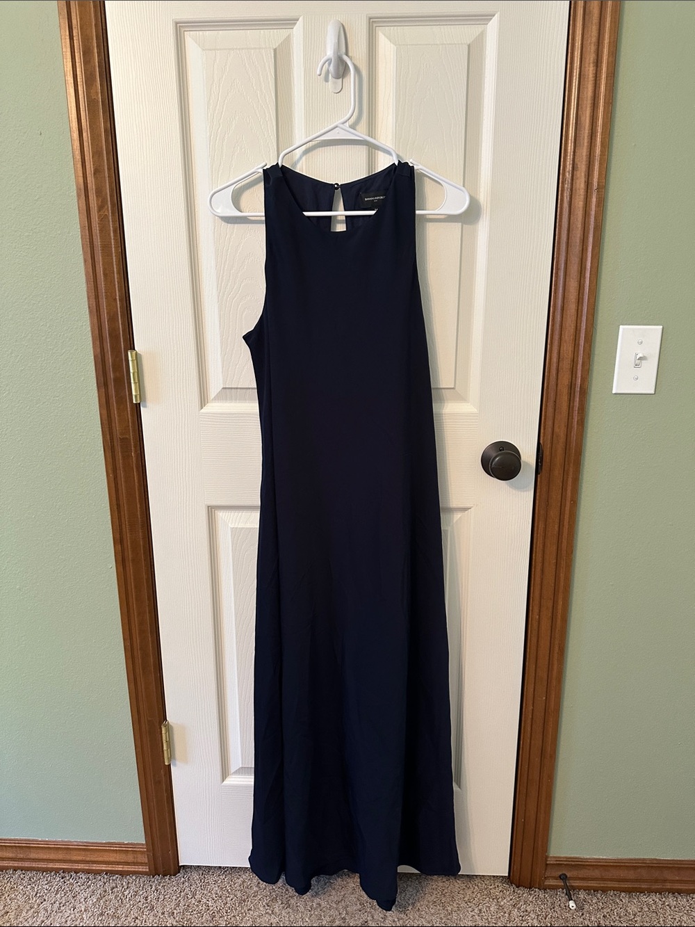 Banana Republic Navy Sleeveless Maxi Dress